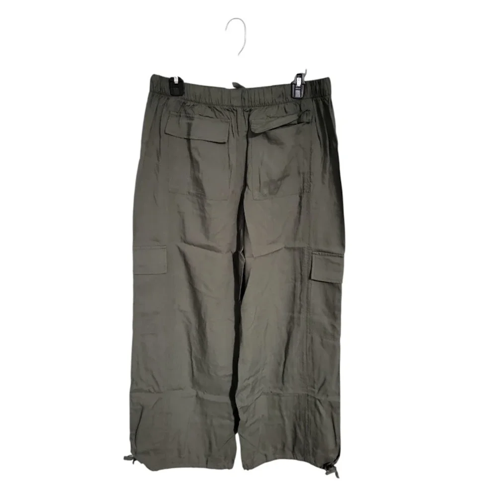 Splendid Cargo Pants Womens Large Olive Green Comfy Fit Pockets Drawstring - Picture 5 of 14